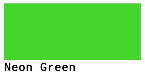 neon green number code