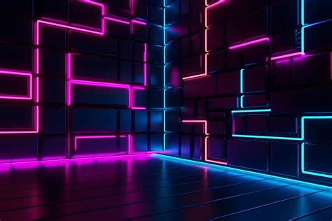Cool Neon Lights Background 2023