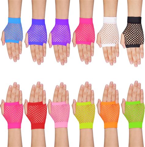 Neon Mesh Gloves