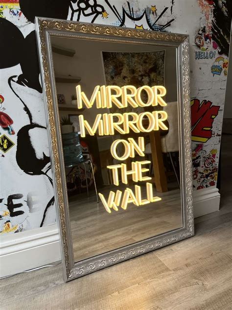 Neon Mirror Art
