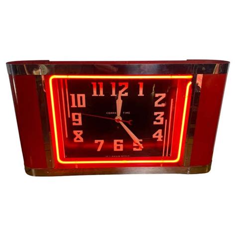 Neon Number Clock