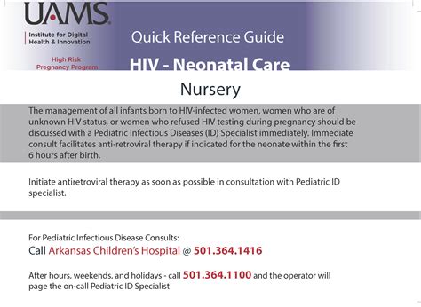 Neonatal Hiv Guidelines