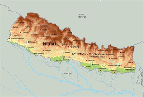 Detailed Political Map of Nepal Ezilon Maps mapdome