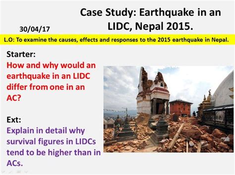 nepal earthquake case study gcse