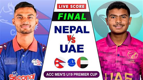 nepal vs uae u19 live score