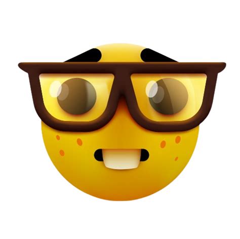 nerd emoji meme png