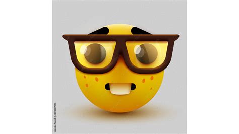 nerd face emoji meaning