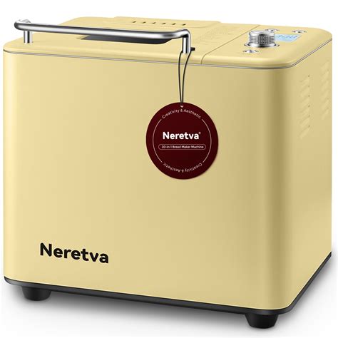 Neretva 20in1 Stainless Steel Bread Maker with Nonstick Bread Pan
