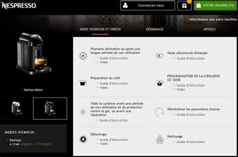 Nespresso Machine Guide D'utilisation