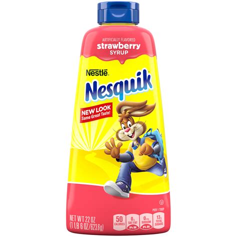 nesquik strawberry syrup calories