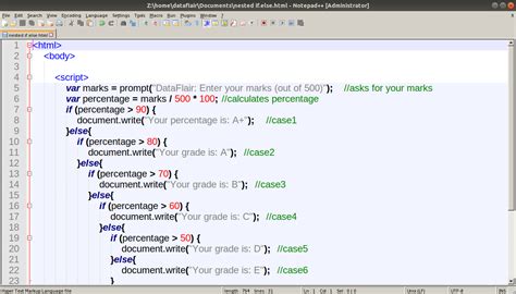 nested if else in javascript w3schools