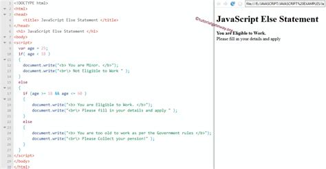 nested if else statement in javascript