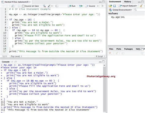 nested if in r programming