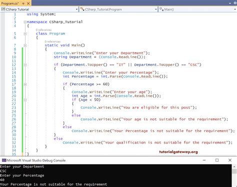 nested if statement in c program example