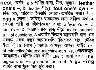 nested meaning in bengali
