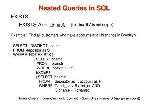 nested queries in sql examples