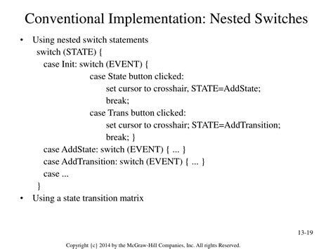Nested Switches In C