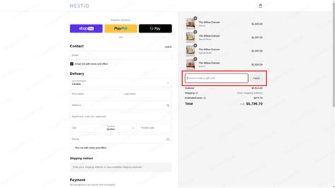 nestig promo code first order