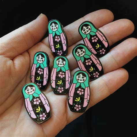 Nesting Doll Enamel Pin