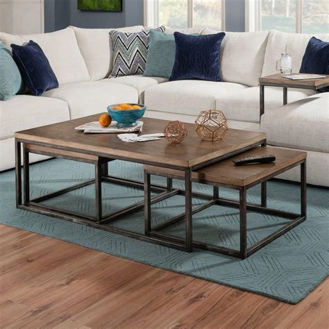 Nesting Tables With Matching Coffee Table