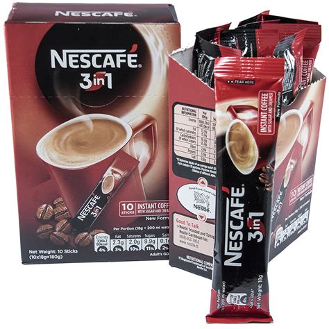 nestle instant coffee packets caffeine