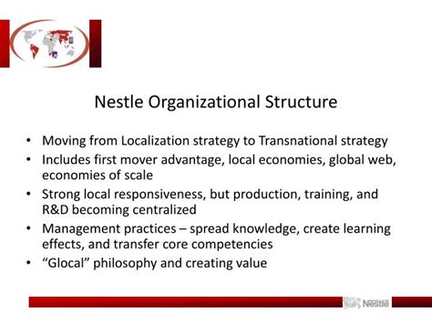 nestle organizational structure case study