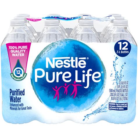 nestle pure life bottled water ingredients