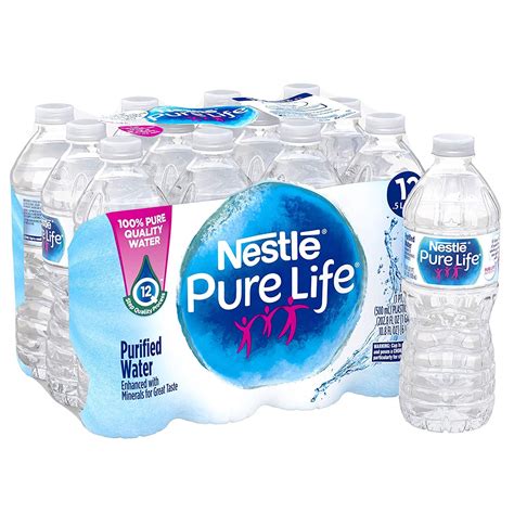 nestle pure life purified water ph