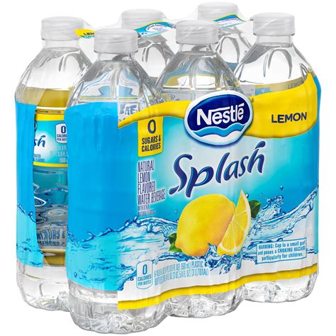 nestle pure life splash lemon flavored water