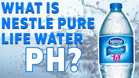 nestle pure life water alkaline level