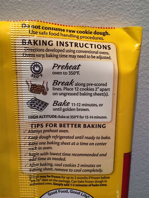 nestle toll house cookies instructions