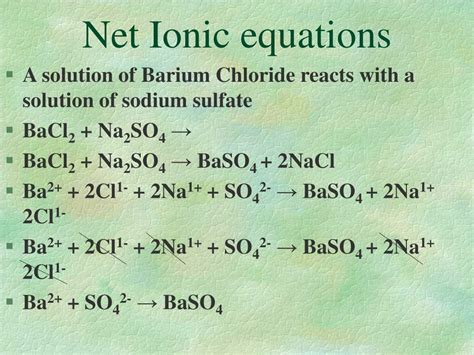 PPT Net Ionic equations PowerPoint Presentation, free download ID