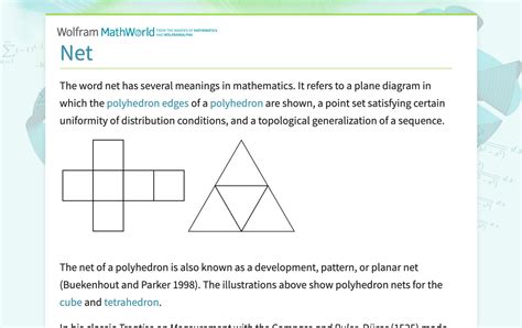 Net Definition Math And Example