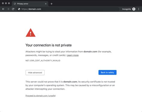 Net Err_cert_authority_invalid