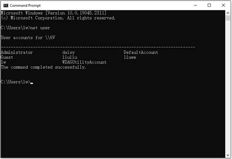 net user command
