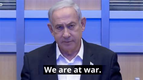 netanyahu declares war on hamas