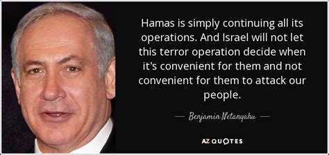 netanyahu quote about hamas