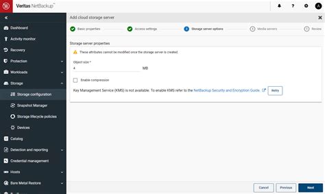 Netbackup Cloud Storage Server Object Size