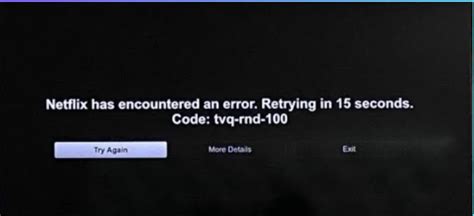 netflix error code help tvq-cdp-100 what does it mean