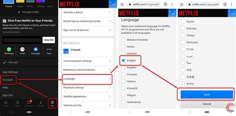 Netflix-Spracheinstellungen ändern