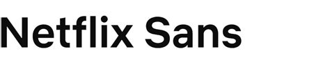 netflix sans
