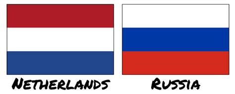 netherlands flag vs russian flag