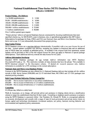Nets Database Pricing