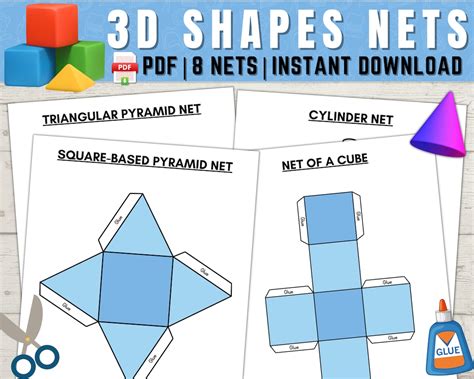 Nets Of 3D Shapes String