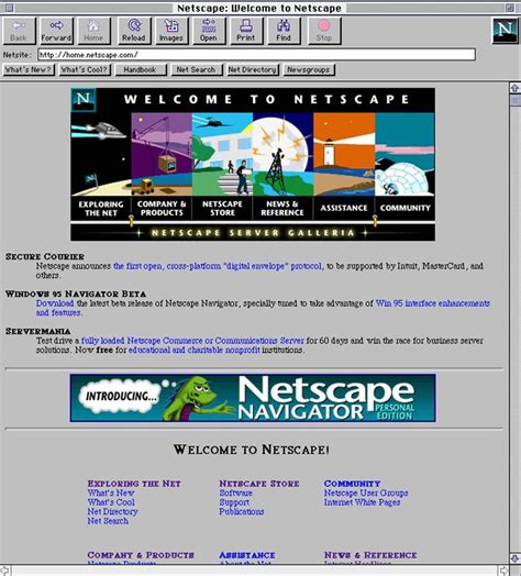 netscape isp homepage history