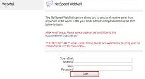 netspeed webmail login