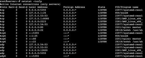 netstat command use in linux