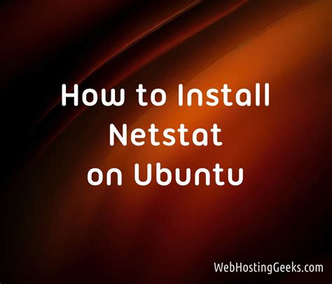 netstat ubuntu server