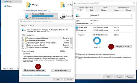 nettoyage disque windows 10