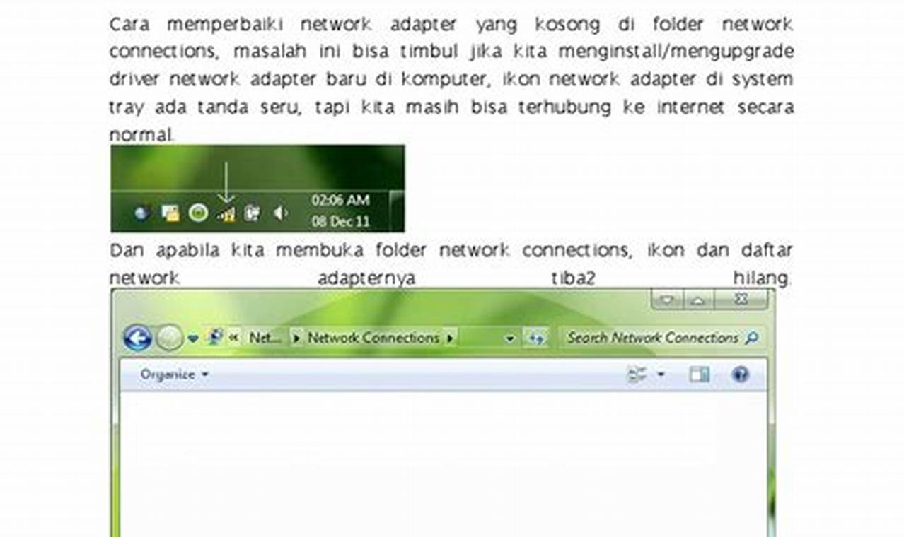 network connection kosong